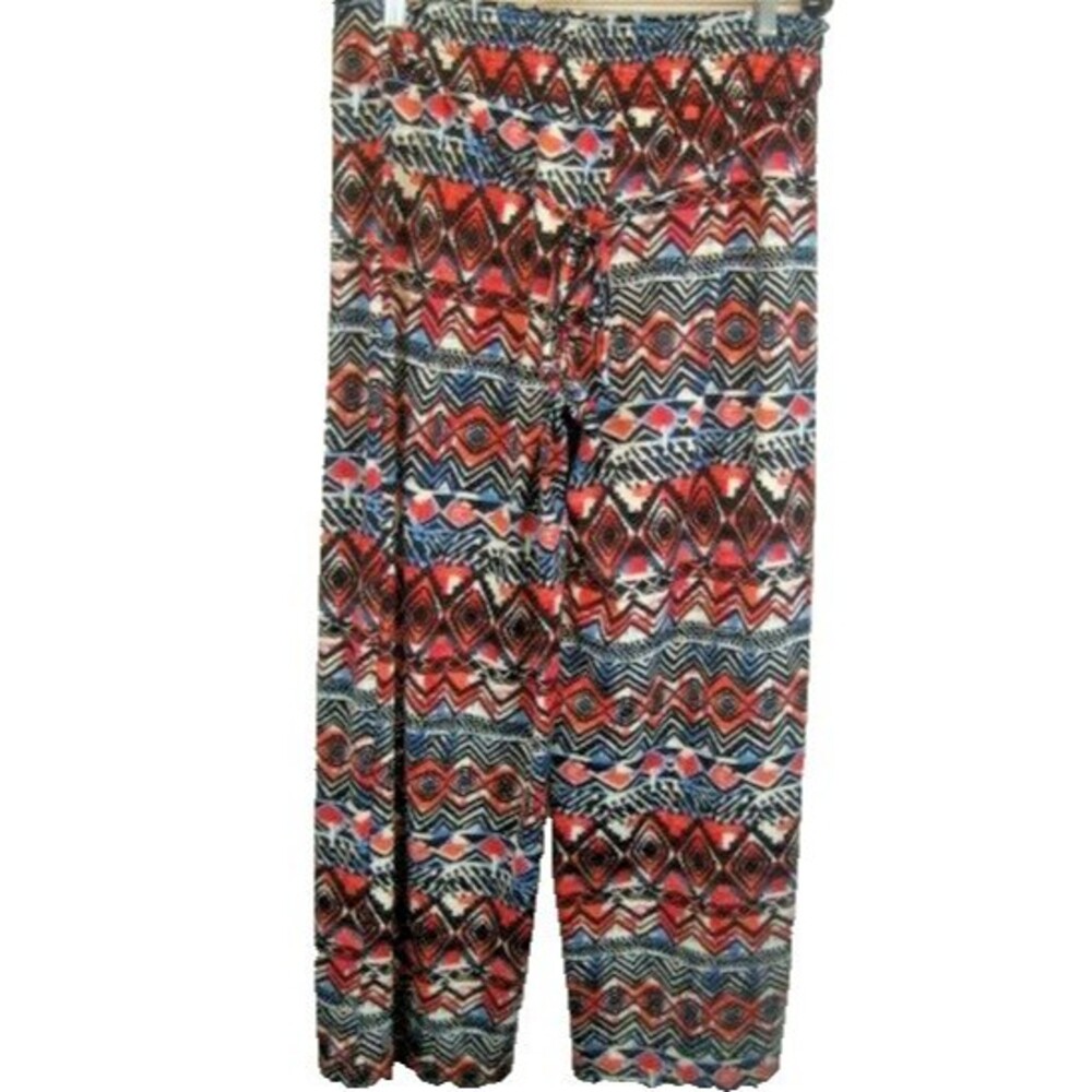 Womens New Directions Graphic Design Summer Casual Pants sz L(33x28x10.5R)
